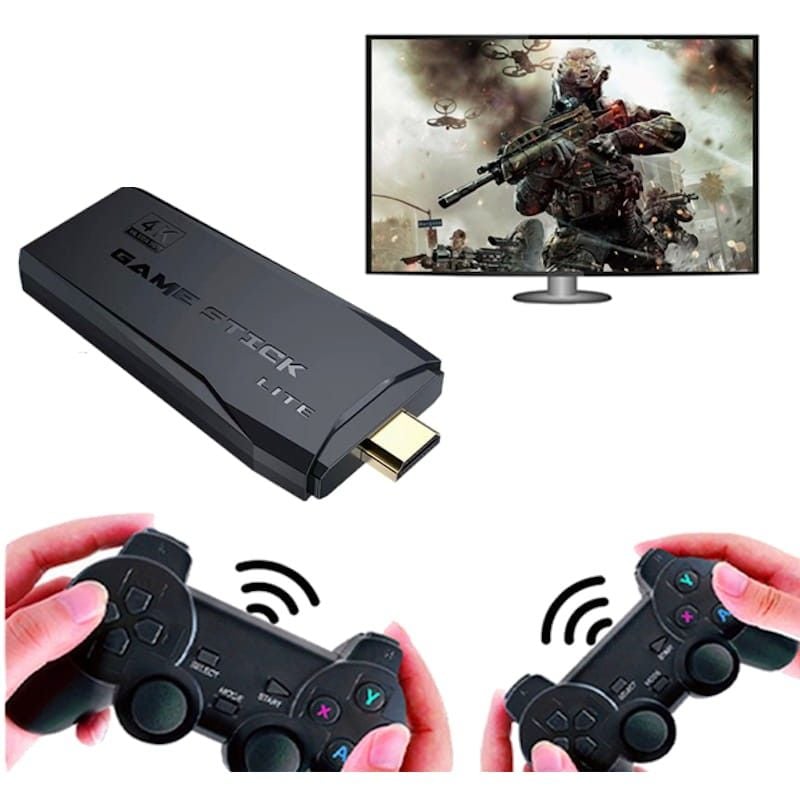 GAME Retro Games Console device with 10,000 retro arcade games and 2 wireless controllers