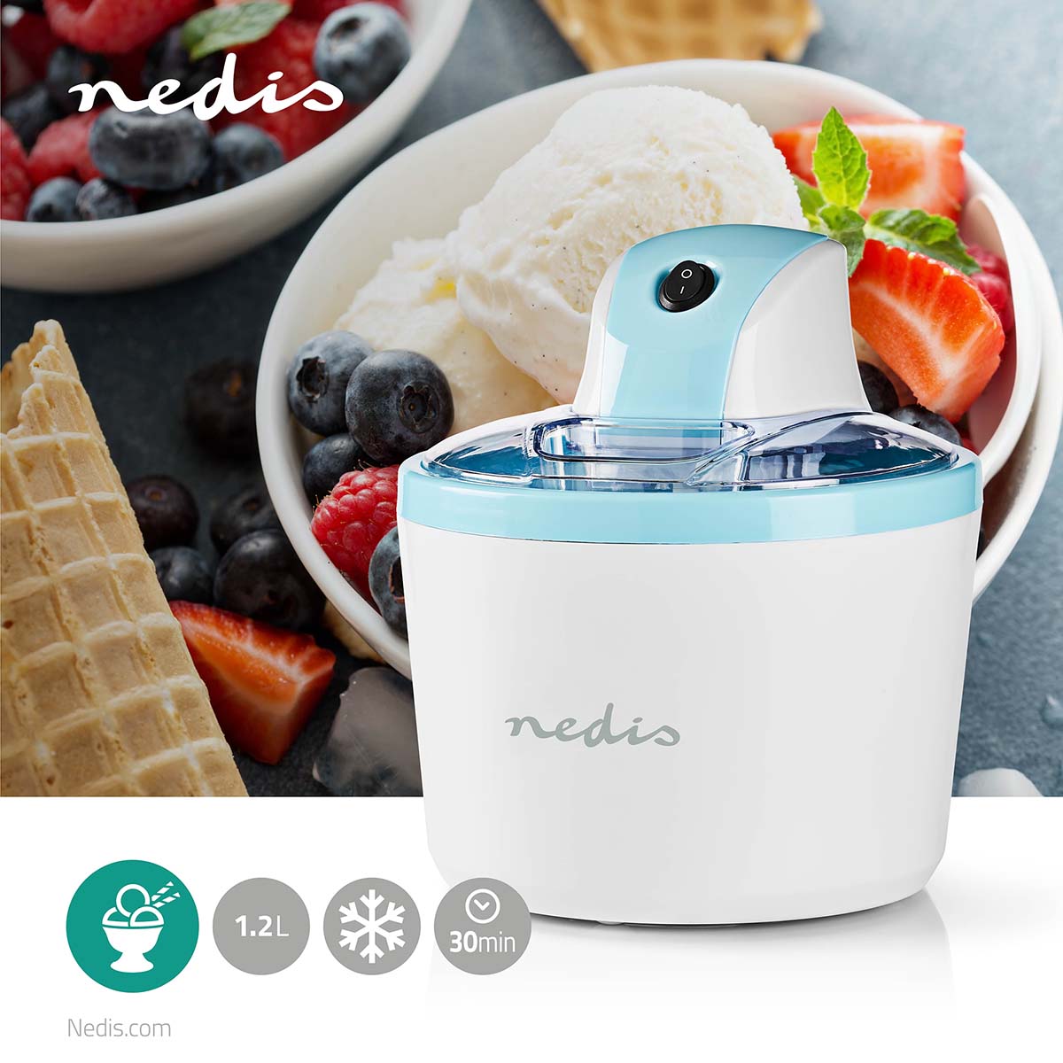 Nedis 1.2lt Ice Cream Maker