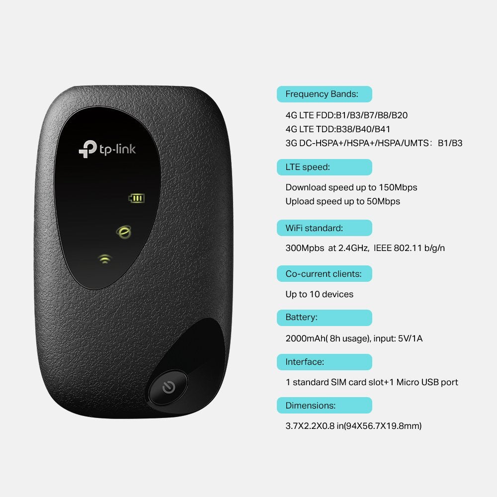 Tp-link 4g mobile WiFi m7200