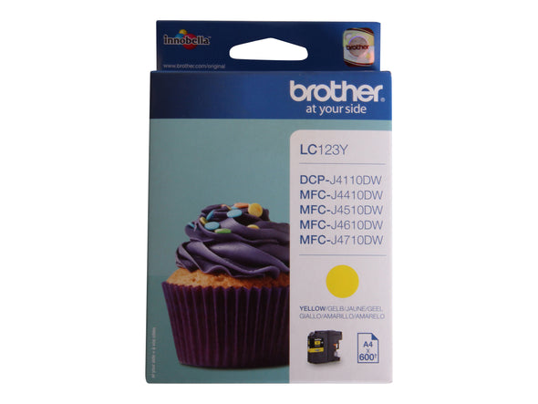 SBRO0600 BROTHER LC123Y YELLOW INK