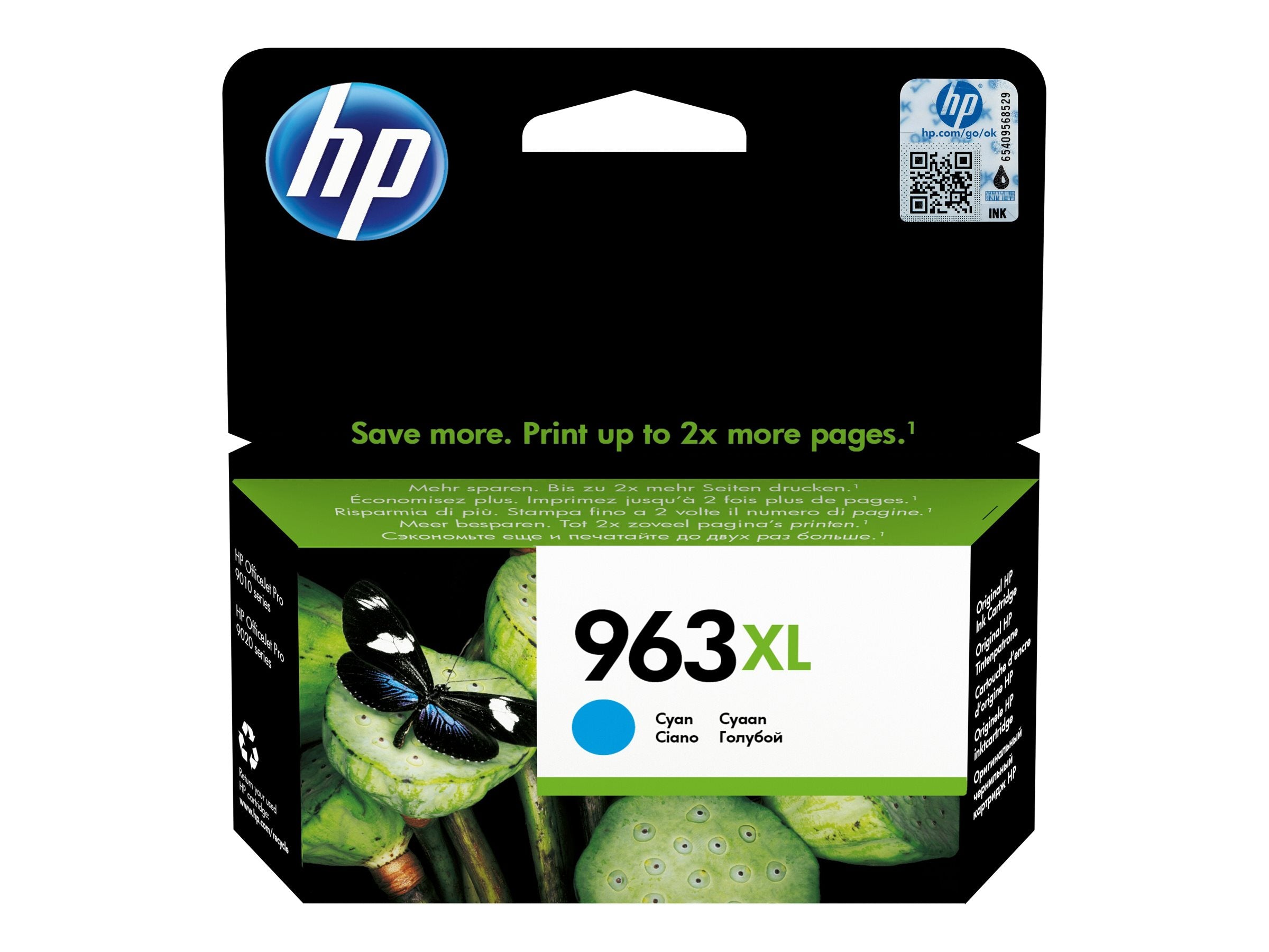 SHPP0171 HP 3JA27AE NO 963XL CYAN INK