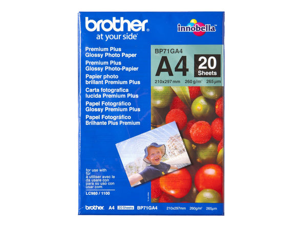 SBRO0746 BROTHER BP71GA4 A4 GLOSSY 260G PAPER