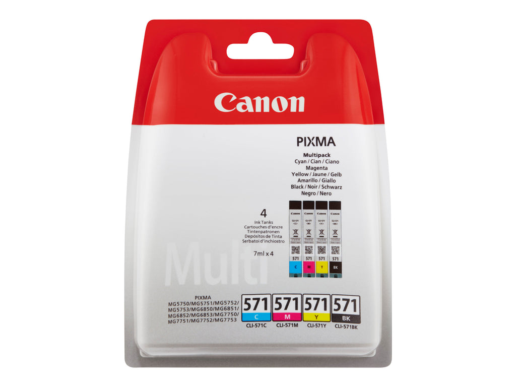 SCAN2229 CANON CLI-571 (B) BLISTER PACK (4PK)