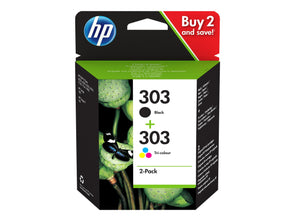 SHPP0118 HP 3YM92AE NO 303 (2PK) B&C COMBO INK