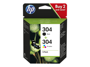 SHPP0004 HP 3JB05AE NO 304 (2PK) B&C COMBO INK