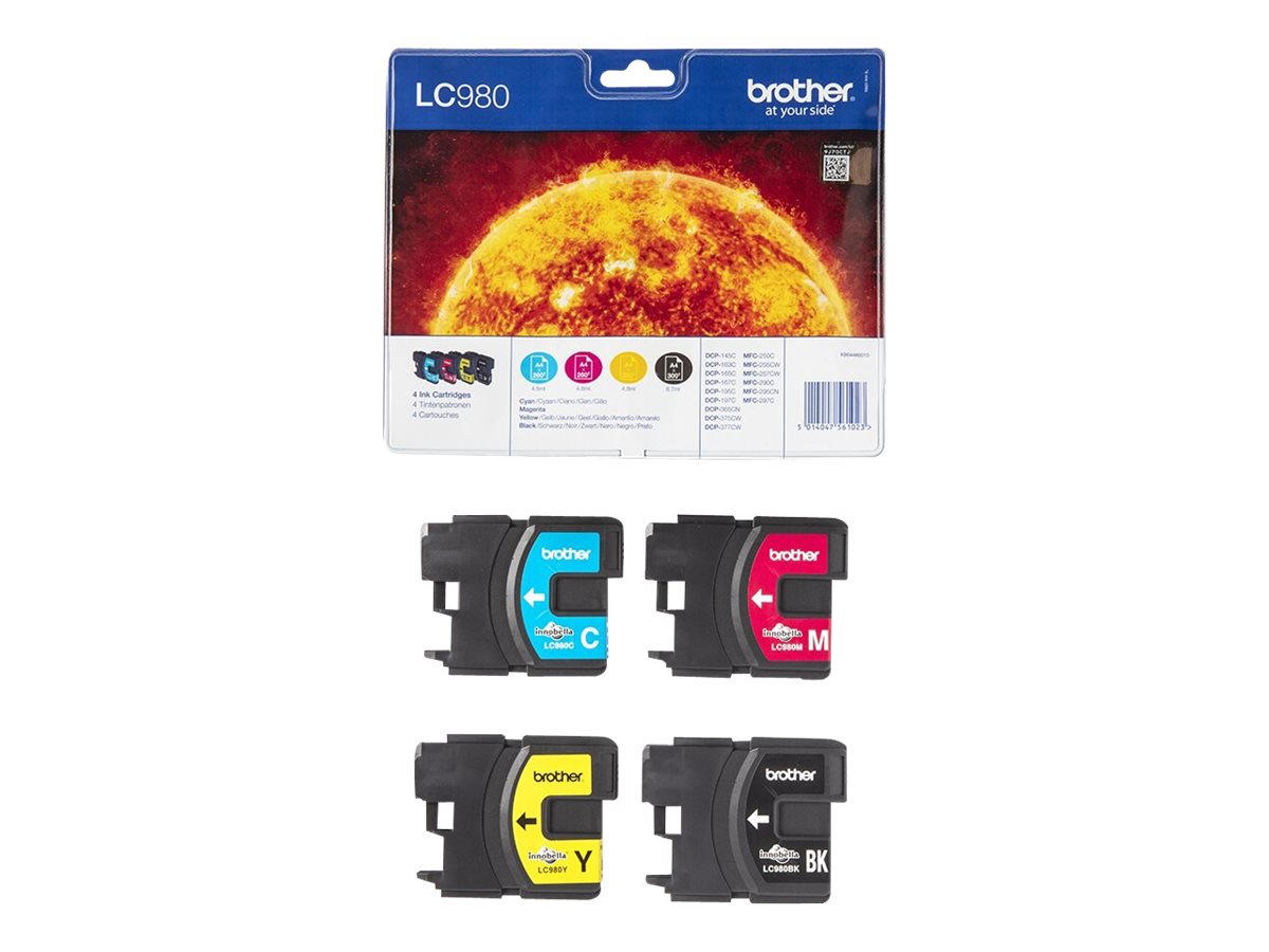 SBRO0504 BROTHER LC980VALBP INK (4PK)