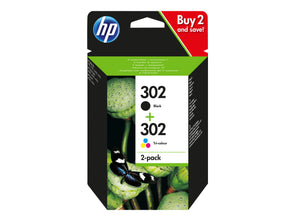 SHPP1878 HP X4D37AE NO 302 (2PK) COMBO INK