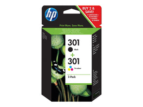 SHPP1806 HP N9J72AE NO 301 BLACK & COLOUR