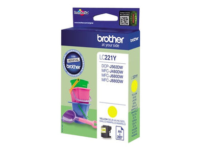 SBRO0727 BROTHER LC221Y YELLOW INK