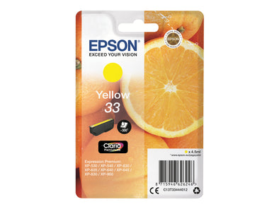 SEPS1207 EPSON C13 T33444010/12 (OR) 33 YELLOW INK