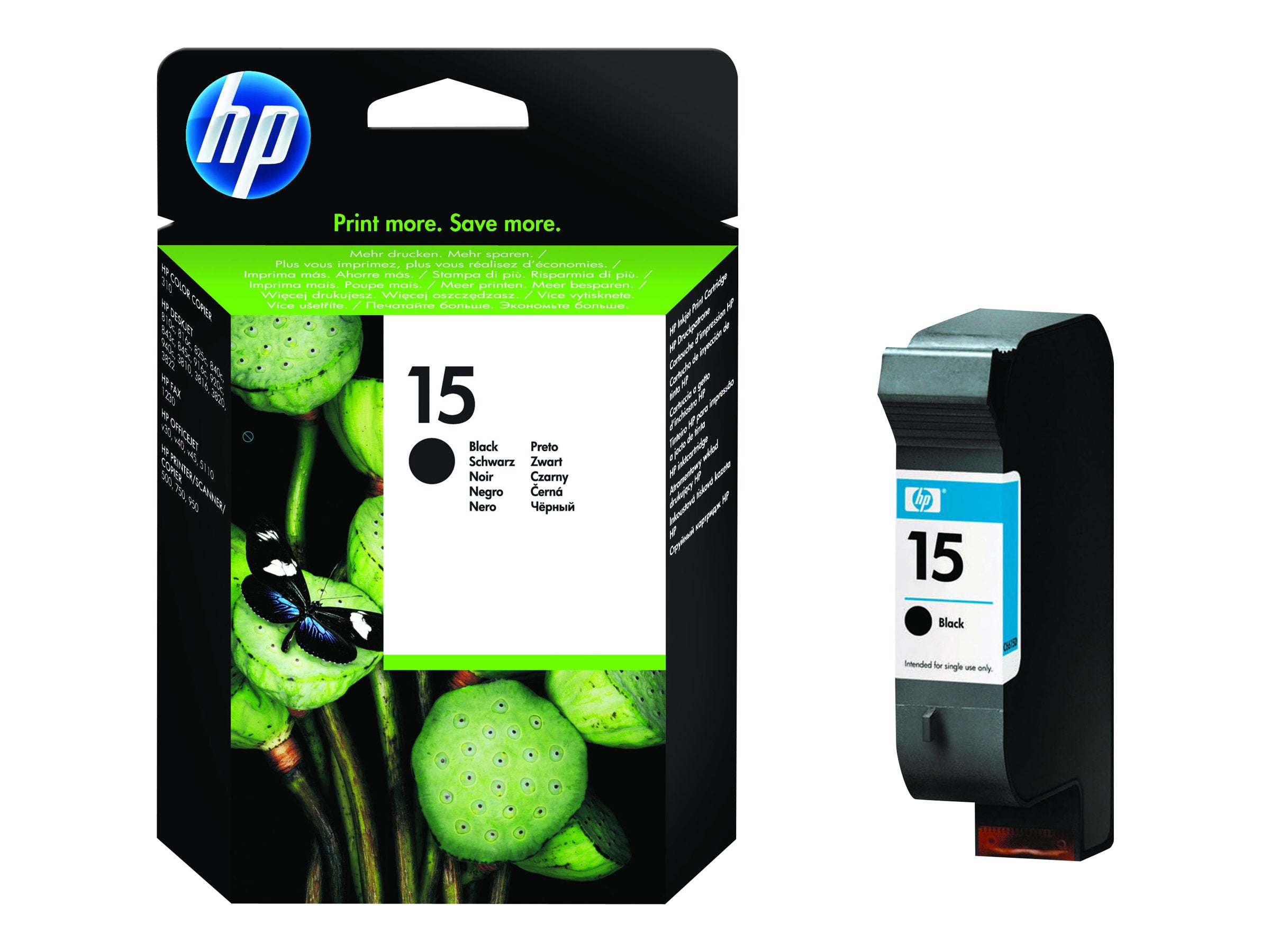 SHPP0387 HP C6615DE NO 15 BLACK INK