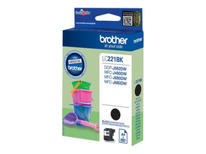 SBRO0724 BROTHER LC221BK BLACK INK