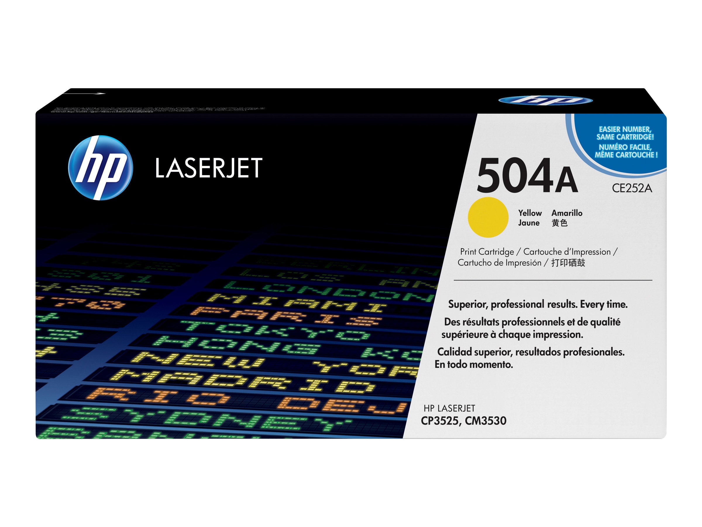 SHPP1270 HP CE252A 504A YELLOW TONER
